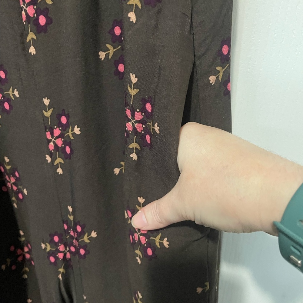 NATURAL LIFE Brown and Pink Floral Long Jumper NWT - Picture 3 of 7